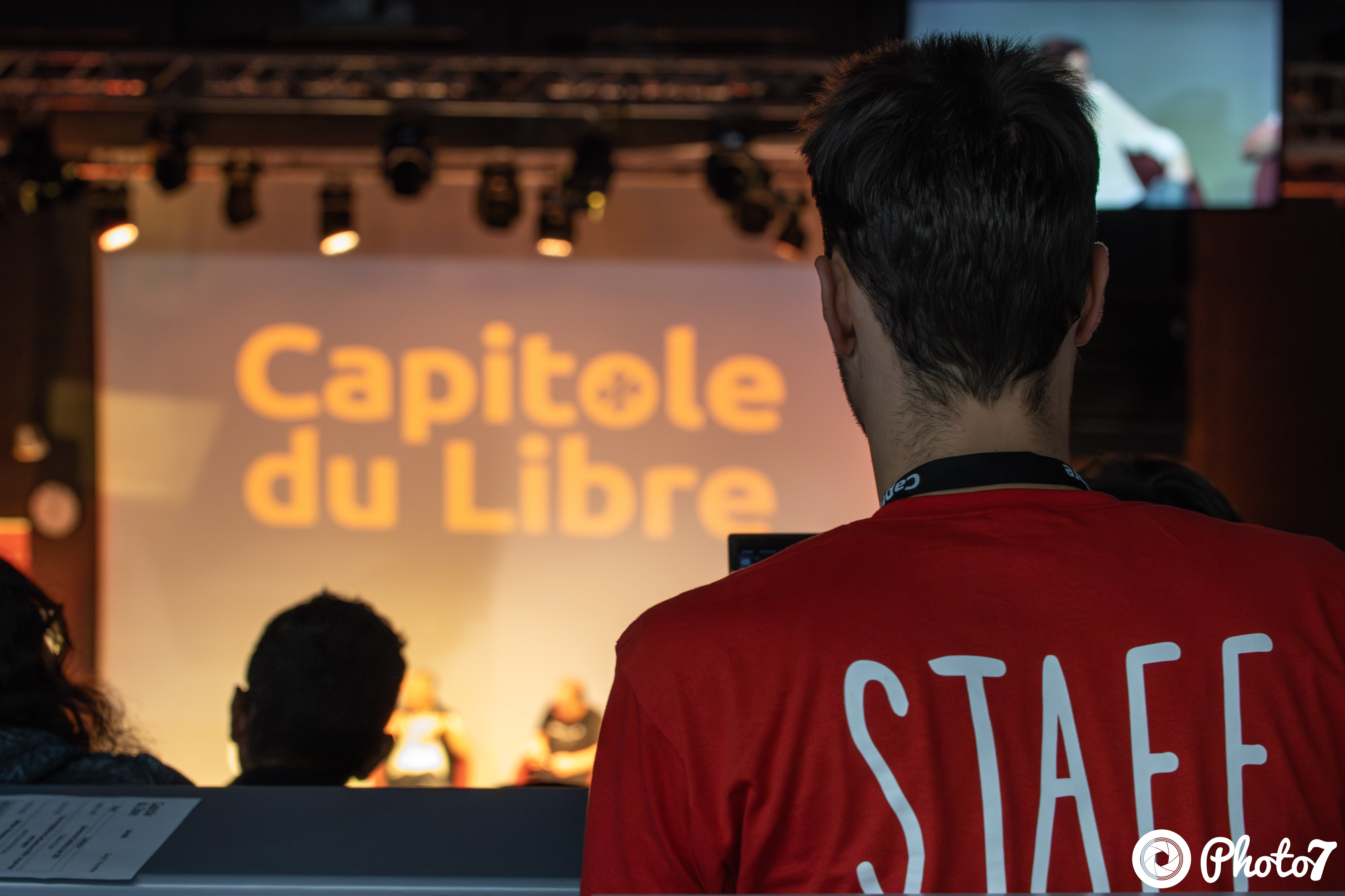 Bénévole dans l'amphitéatre