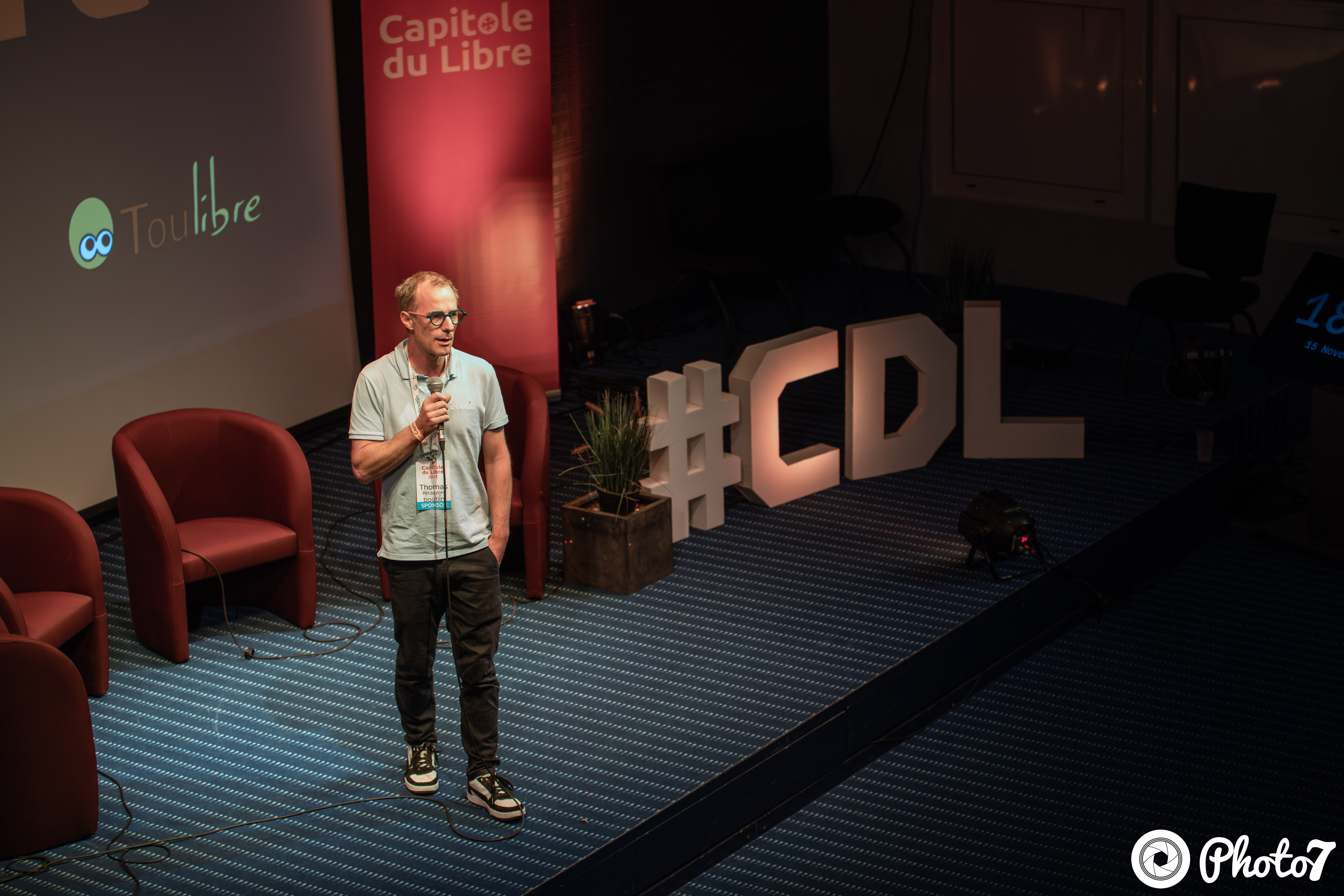 Intervention sponsor sur scène