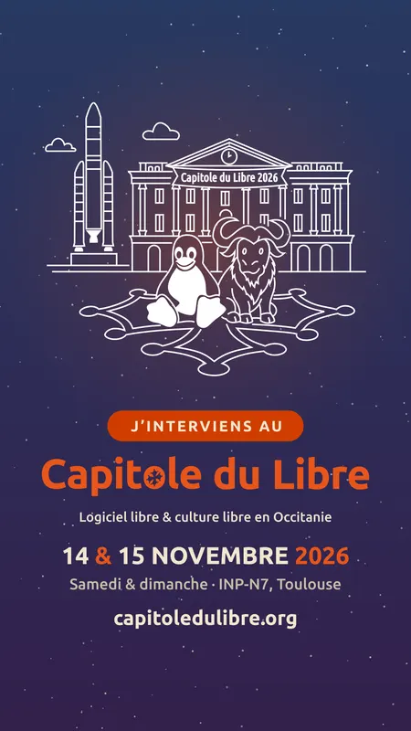 Aperçu : Story « J'interviens au Capitole du Libre »